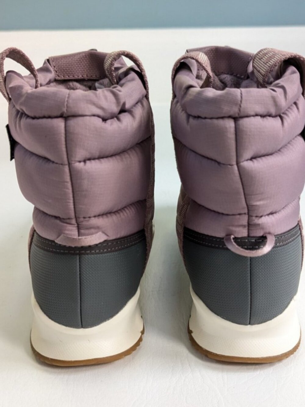Northface Thermoball Pull-On Boots Women's Size 6 Waterproof Puffer Purple - Picture 6 of 8
